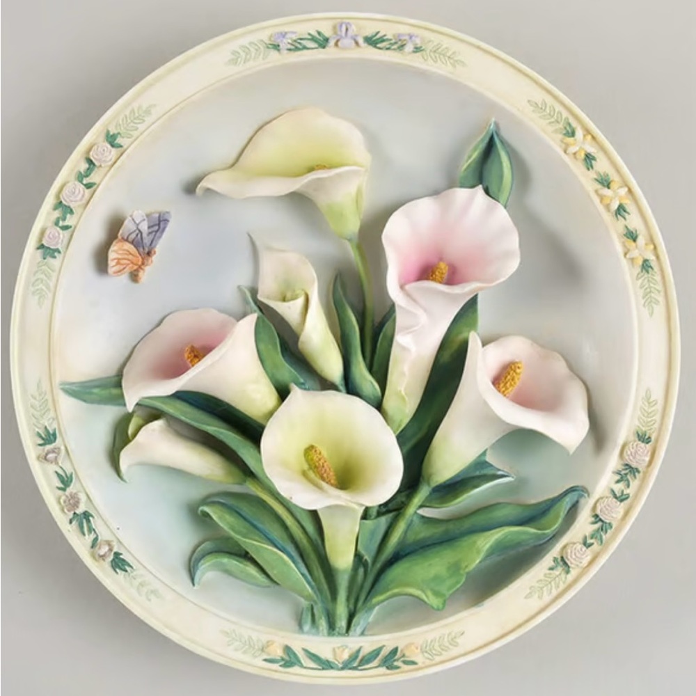 Lena Liu’s Beautiful Garden by BRADFORD EXCHANGE The Calla Lily Garden Plate